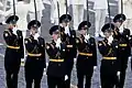 A sabre drill team from the Kremlin Regiment