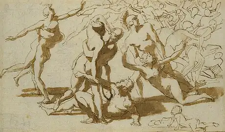 The Rape of the Sabine women, c. 1633 (Royal Collection, Windsor Castle)