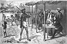 Image 22A half-naked Paraguayan soldier on sentry duty at Solano López's headquarters (from History of Paraguay)