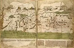 Image 6Map of the Holy Land, Pietro Vesconte, 1321. Described by Adolf Erik Nordenskiöld as "the first non-Ptolemaic map of a definite country". (from History of cartography)