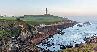 View of the tower and its surroundings.