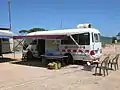 Toyota Coaster fire operations control van  at Balladonia wildfire (Nullarbor plain),  February 2003.