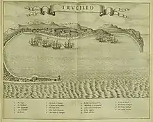 Image 33Map of the town of Trujillo from the 16th century. (from History of Honduras)