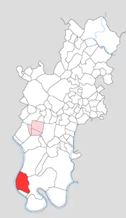 Map showing Kutubpur Sahib Mustaqil in Tundla block