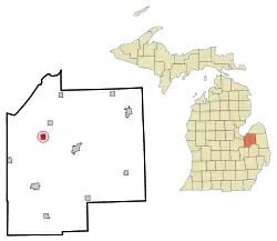 Location of Fairgrove, Michigan