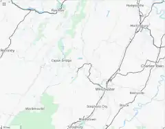 Camp Rock Enon is located in USA Virginia West Virginia border