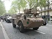 French Army VAB in the new camouflage, spotted after the Bastille Day parade (July 14, 2021)