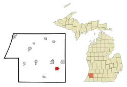 Location of Lawton, Michigan