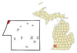 Location in Van Buren County & Allegan County in the state of Michigan