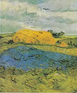 Haystacks under a Rainy Sky (July 1890)