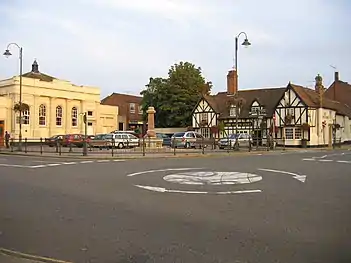 Biggleswade old Town Hall (1844) (left).John Wing (1802-1861)