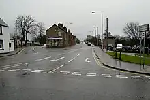 A modern view of the start of Victoria Street, Forfar. Former location of the Playfield where Guthrie was executed.