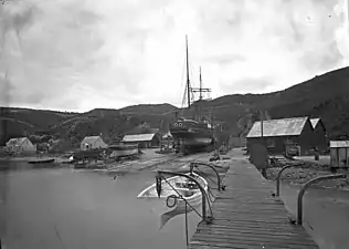 View north at Patent Slip, c. 1880