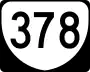 State Route 378 marker