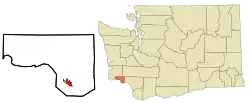 Location of East Cathlamet, Washington