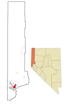 Location in Washoe County