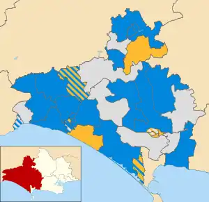 2003 results map