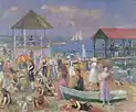 William Glackens, Beach Scene, New London," 1918