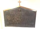 William Johnston Almon Plaque, St. Paul's Church (Halifax)