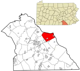 Location in York County and the state of Pennsylvania.