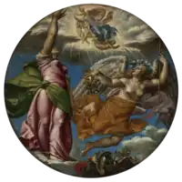 circular painting with multiple figures